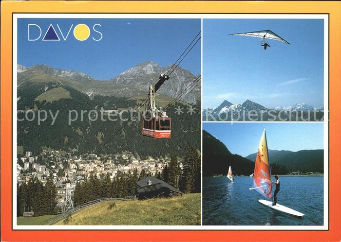 Drachenflug Windsurfen Seilbahn Davos Dorf Davos Platz
