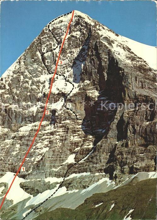 Bergsteigen Klettern Eiger-Nordwand
