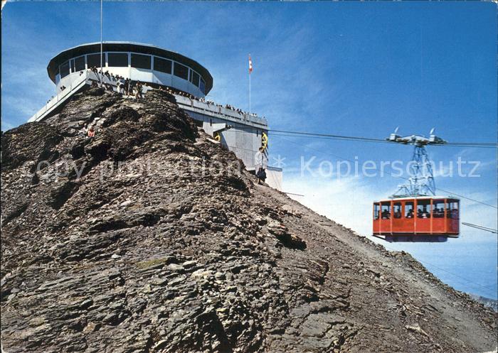 Seilbahn Muerren Schilthorn Gipfelstation Restaurant Aussichtsterrasse