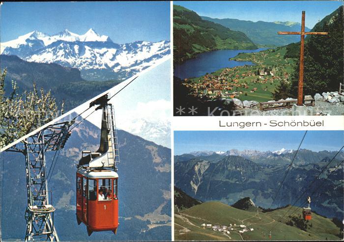Seilbahn Lungern-Schoenbueel Wetterhorngruppe Pilatus