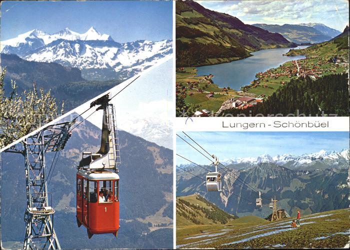 Seilbahn Lungern-Schoenbueel Wetterhorngruppe Pilatus