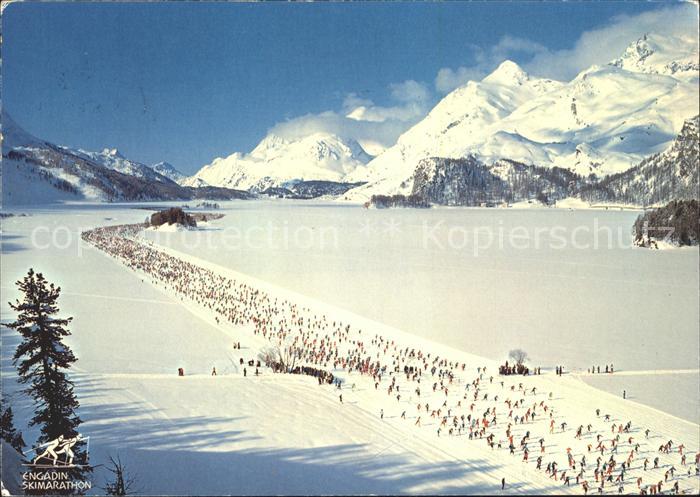 Ski-Langlauf Skimarathon Engadin