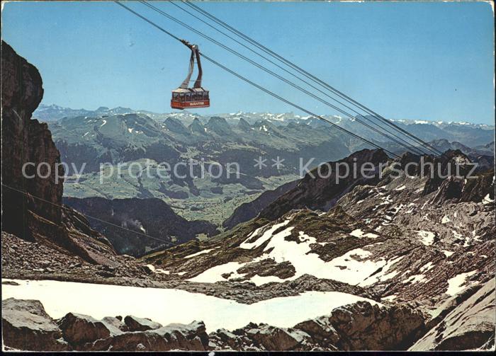 Seilbahn Saentis Churfirsten Glarner Alpen