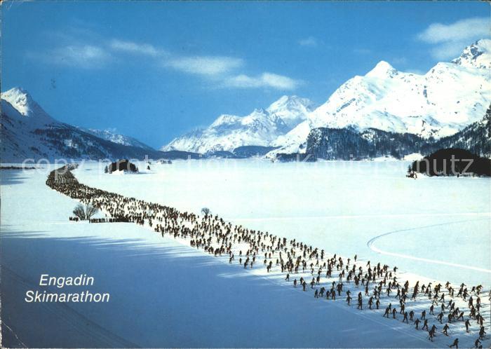 Ski-Langlauf Skimarathon Engadin Silsersee