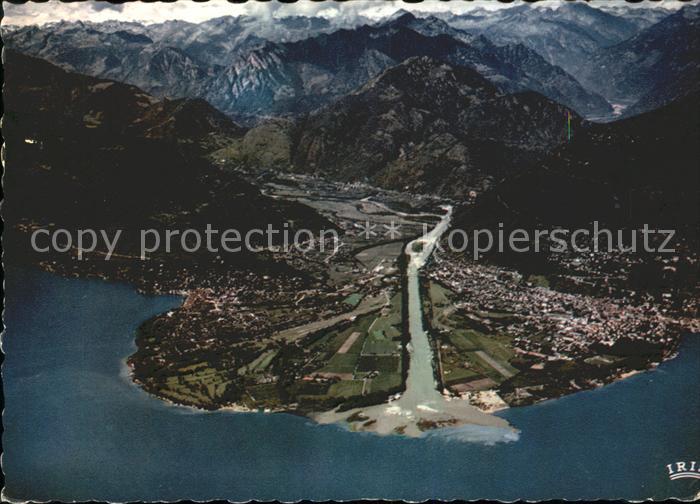 Lago Maggiore Delta della Maggia Ascona Locarno Cardada Fliegeraufnahme