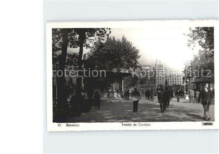 Barcelona Cataluna Rambla Canaletas