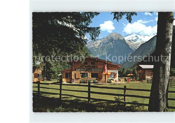 Bad Gastein Jausenstation Himmelwand Koetschachtal Bocksteinkogel Tischlerkargle