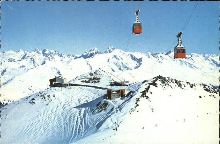 Seilbahn Weissfluhgipfel Davos-Parsenn Silvrettagruppe