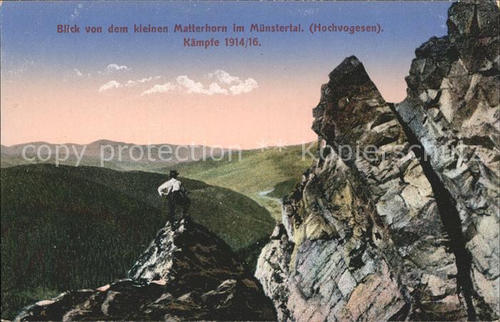 Bergsteigen Klettern Klein Matterhorn Münstertal