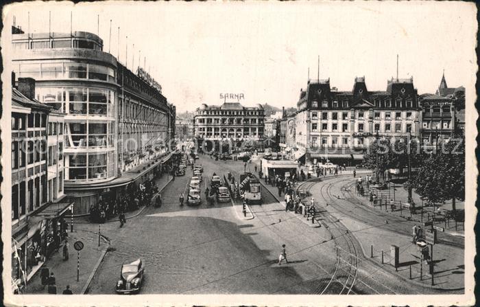 Strassenbahn Liege Place Sr.-Lambert Marechal Foch Grands Magasins