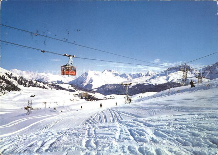 Seilbahn Weißhorn Arosa Skigelände Tschuggen Prä