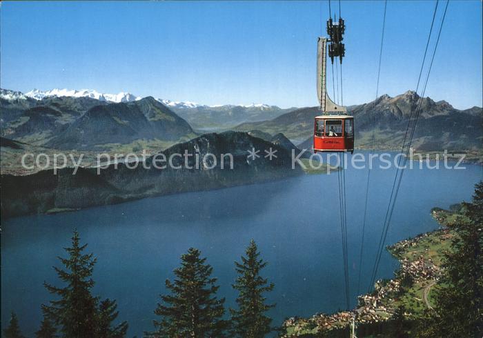 Seilbahn Weggis-Rigi Kaltbad Vierwaldstaettersee Buergenstock Stanserhorn