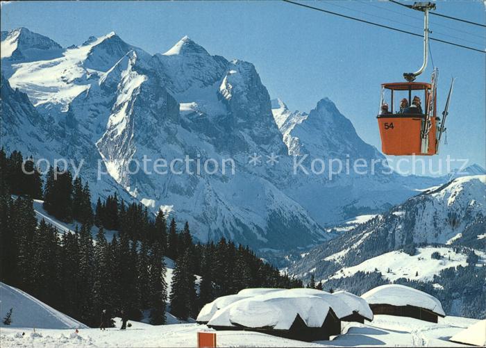 Seilbahn Reuti-Bidmi-Maegisalp Wetterhorngruppe Eiger