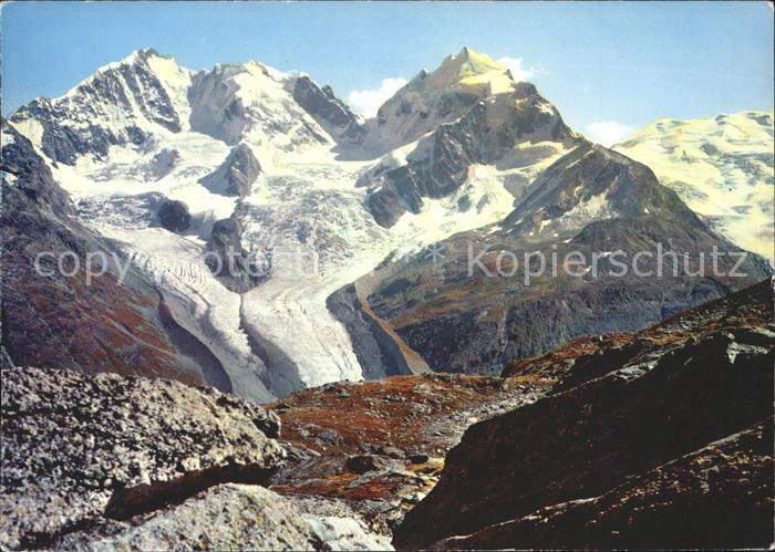 Gletscher Fuorcla Surlej Piz Bernina Piz Roseg