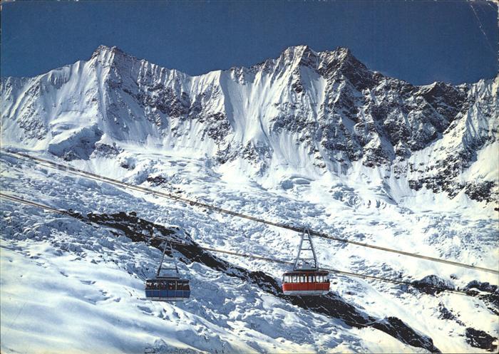 Seilbahn Saas-Fee-Felskinn Taeschhorn Dom