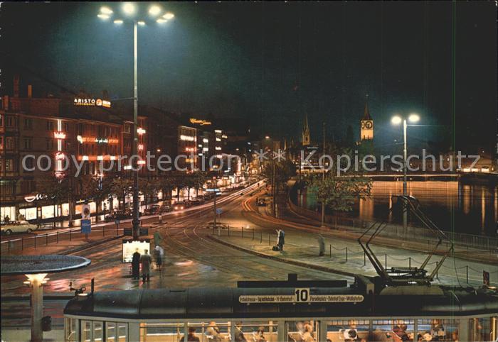 Strassenbahn Zuerich Centralplatz Limmatquai