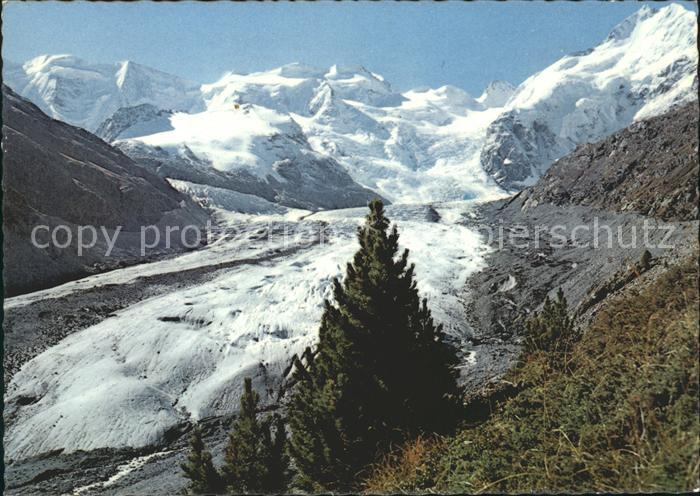 Gletscher Morteratschgletscher Berninagruppe