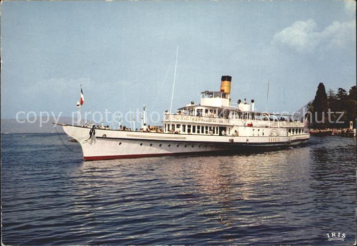 Dampfer Seitenrad Savoie Lac Leman
