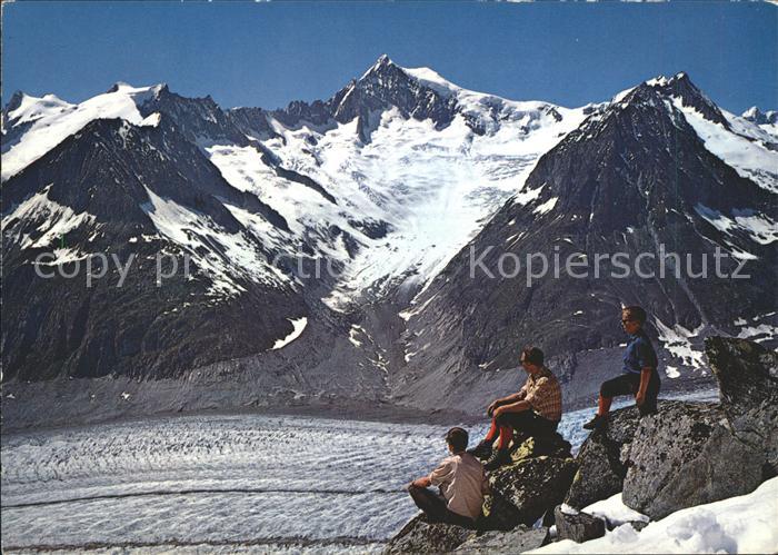 Gletscher Grosser Aletschgletscher Eggishorn Geis