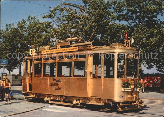 Strassenbahn Em goldige Saechsitram Zuerich