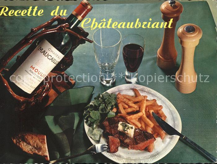 Wein Chateau Maucaillou Recette Chateaubriant Rezept