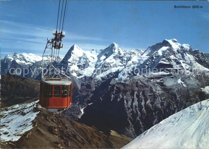 Seilbahn Schilthorn Muerren Eiger Moench Jungfrau