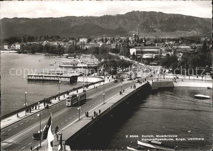 Strassenbahn Zuerich Quaibruecke Kongressgebaeude Enge Uetliberg