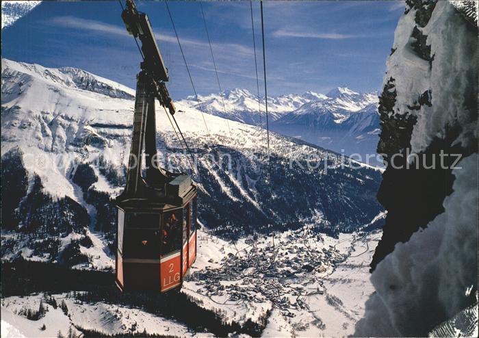 Seilbahn Leukerbad-Gemmi Dom Weisshorn