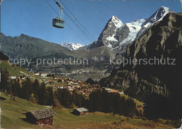 Seilbahn Schilthorn Muerren Eiger Moench