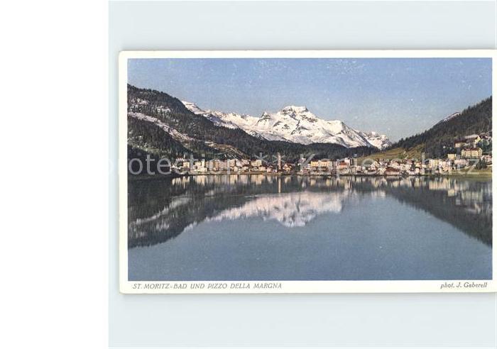 Foto Gaberell J. Nr. 5575 St. Moritz-Bad Pizzo della Margna