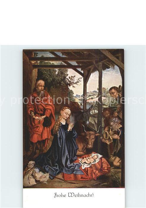 Kuenstlerkarte M. Schongauer Nativitas Weihnachten Nr. 2229