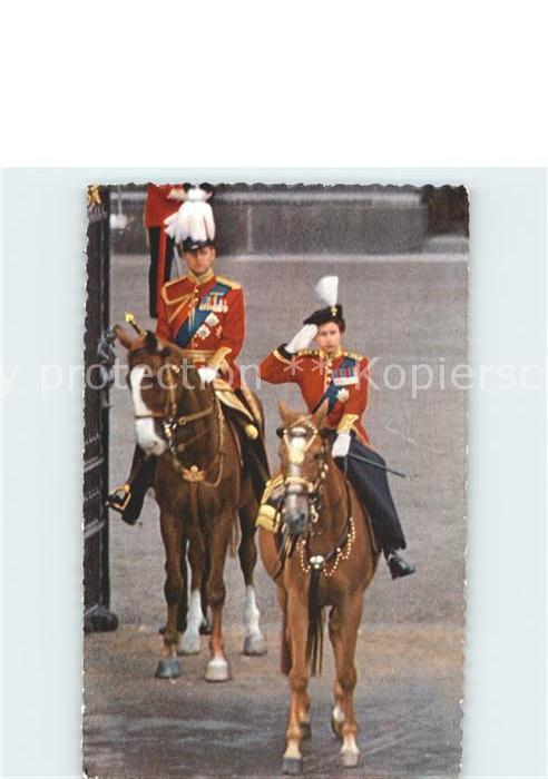 Adel England Queen Elisabeth Salute Trooping of the Colour Ceremony