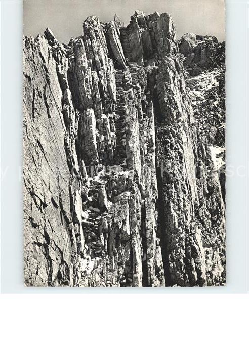 Bergsteigen Klettern Felsentreppe Lysengrat