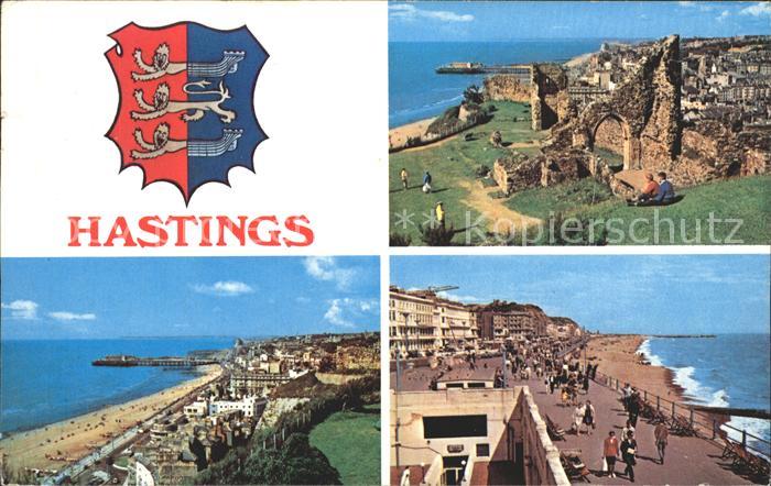 Hastings East Sussex Ruine Strand Promenade