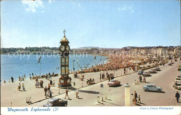 Weymouth Dorset Esplanade Strandleben