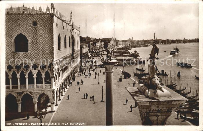 Venezia Venedig Palazzo Ducale e Riva Schiavoni