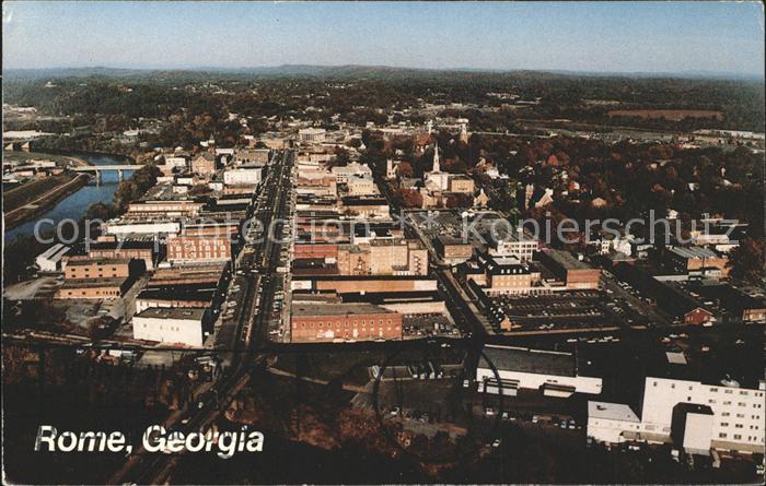Rome Georgia Aerial view of Downtown