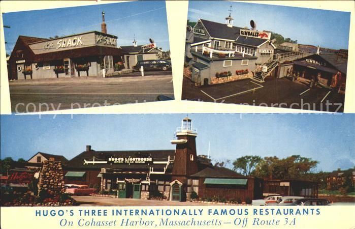 Cohasset Massachusetts Hugos Three Internationally Famous Restaurants