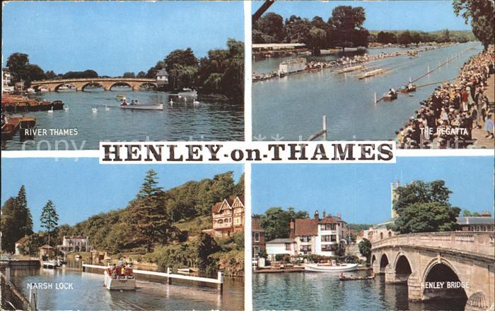 Henley-on-Thames River Thames Regatta Narsh Lock Henley Bridge