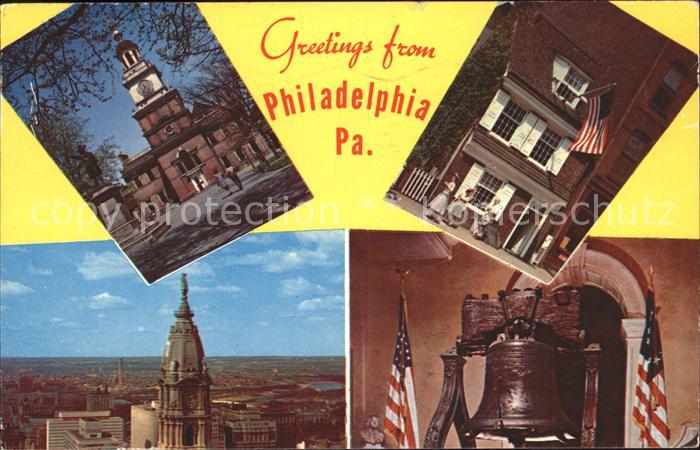 Philadelphia Pennsylvania Independance Hall Liberty Bell Panorama