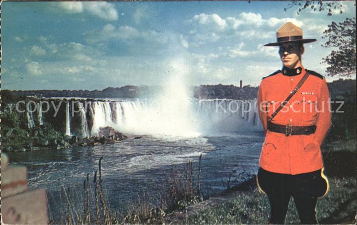 Ontario Canada With Horseshoe Falls Niagara Falls Rocky Mountain Police