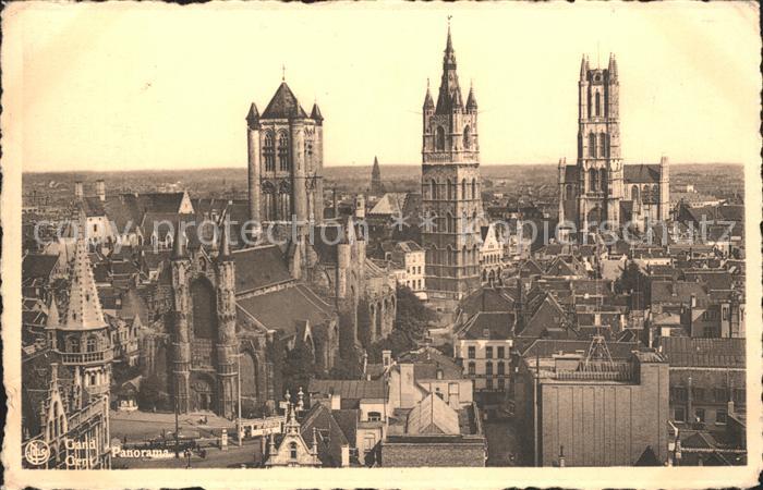Gent Gand Flandre Panorama Kirchen