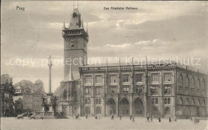 Prag Prahy Prague Das Altstaedter Rathaus