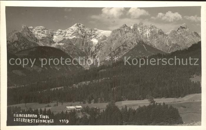 Fieberbrunn Tirol Loferersteinberge