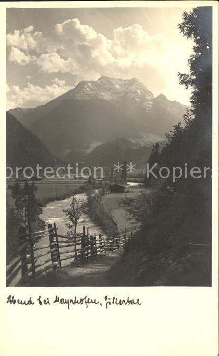 Mayrhofen Zillertal Abendstimmung