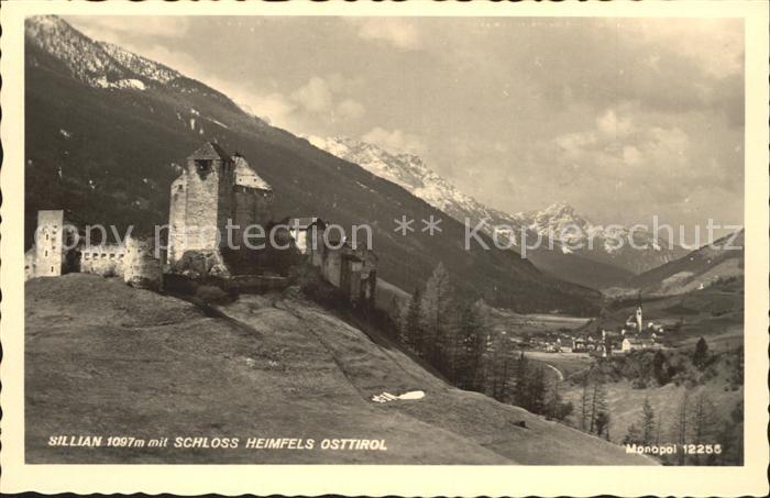 Sillian Tirol mit Schloss Heimfels Osttirol