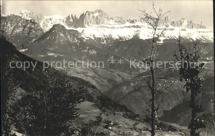 Bozen Suedtirol Rosengarten vom Ritten