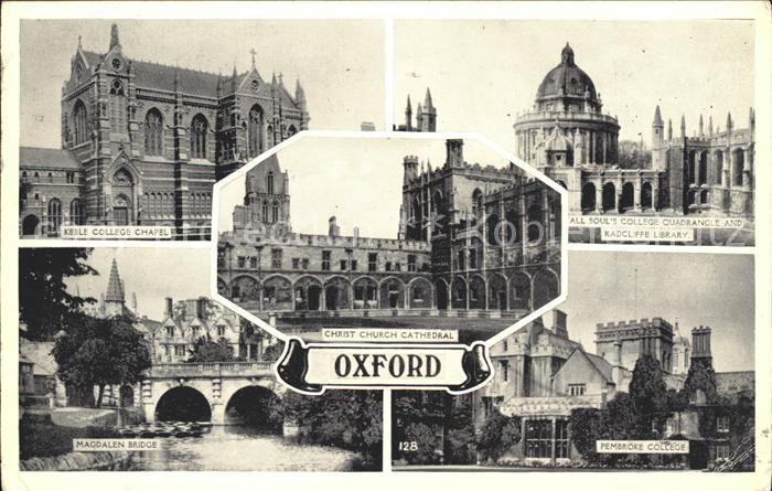 Oxford Oxfordshire Keble College Chapel Christ Church Cathedral All Souls Colleg