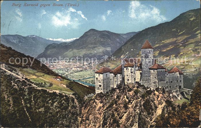 Bozen Suedtirol Burg Karneid Panorama