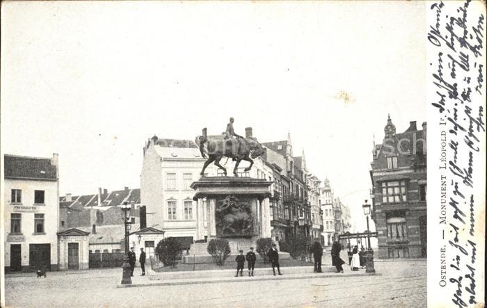 Ostende Oostende Monument Leopold I